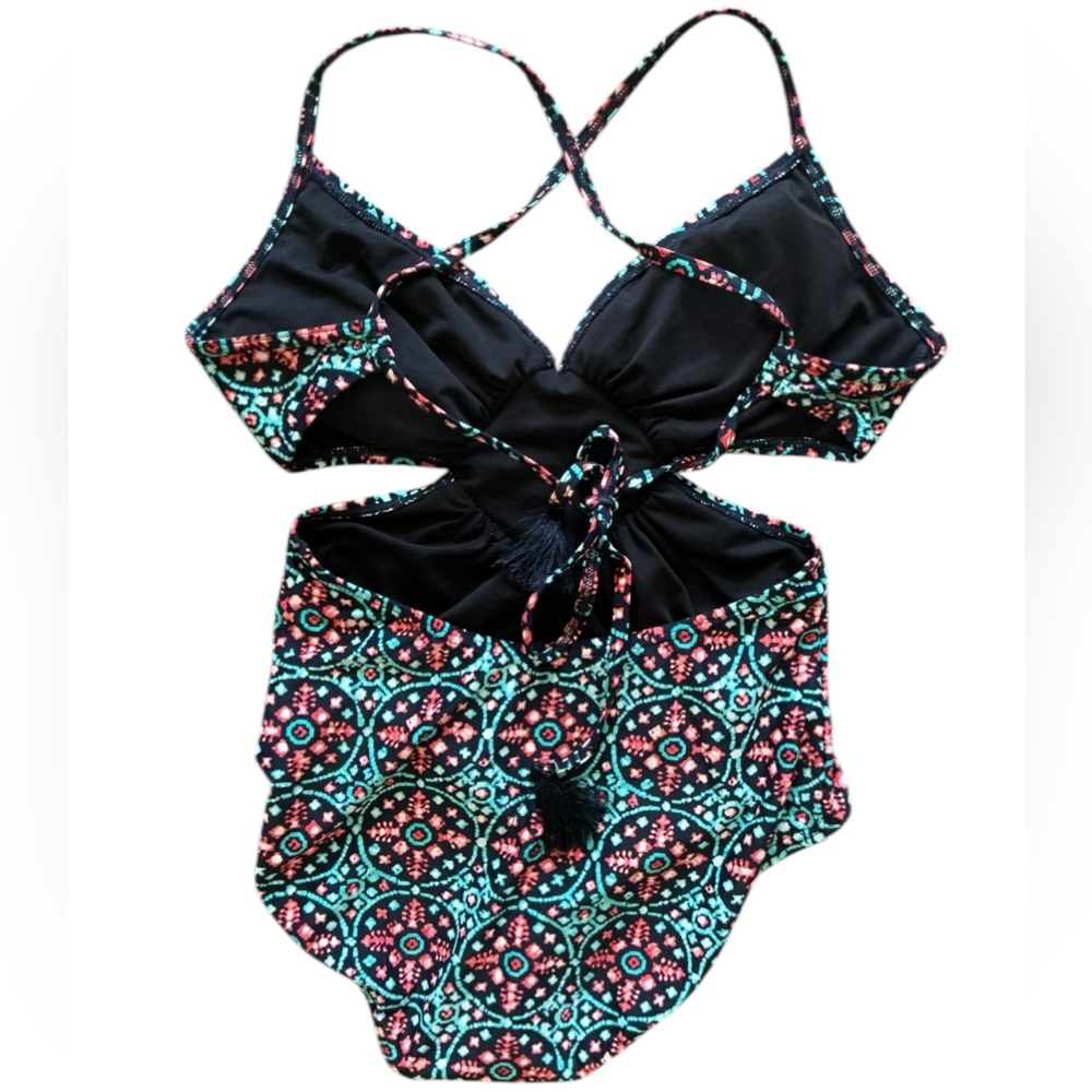 Michael Kors Cutout One Piece Swimsuit Size 8 - Picture 3 of 8